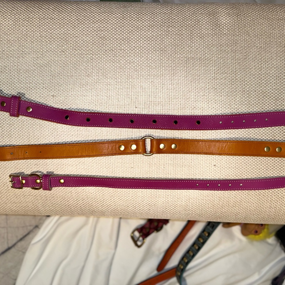 Pink Leather Belt Set - Picture 6 of 16